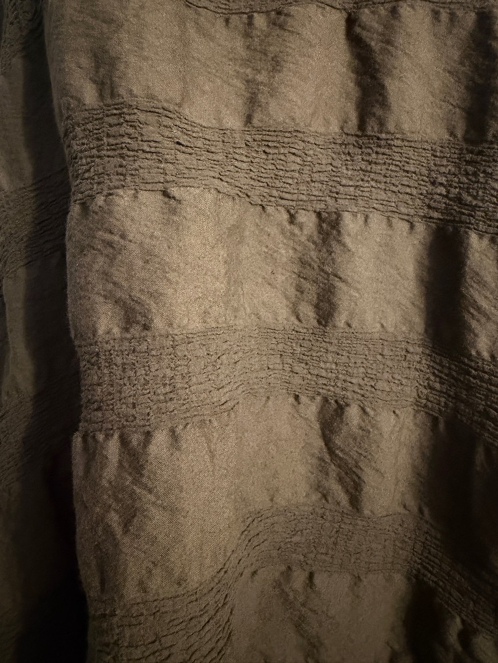 me ISSEY MIYAKE Khaki/olive Crinkle Tunic or Dress. One size - Picture 4 of 11
